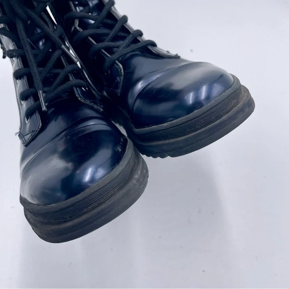 Geox Respira Gillyjaw Girls Dark Navy Combat‎ Boots in Size 34 / 3